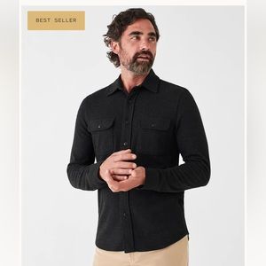 Faherty Mens Legends Sweater Button Down. Stretch Flannel Shirt. Barely Worn.